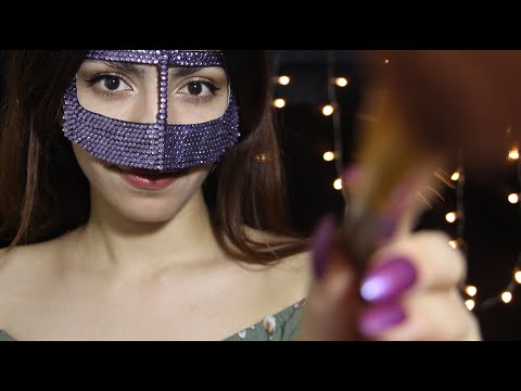 ASMR Doing Your Makeup ROLEPLAY ( Whispering - Face Brushing - Face Touching - Personal Attention )