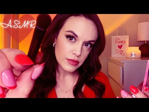 ASMR/Your Bestie Gets You Ready for a Galentine's Party! (Tapping, Personal Attention, Whispers)