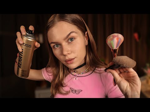 ASMR Backstage Preparation (Makeup & Hair Styling) RP, Personal Attention