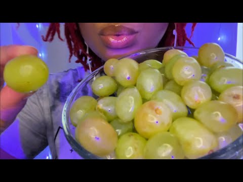 ASMR | cotton candy grapes 🍇
