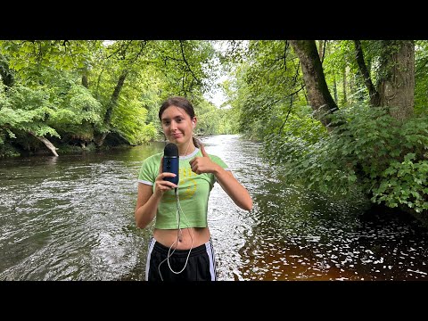ASMR at a river pt5 ( it started raining )