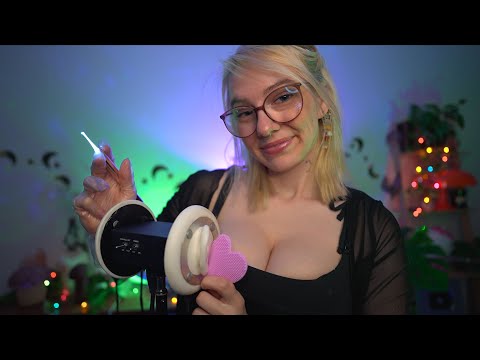 ASMR German Doc Examines Your Ears 👩‍⚕️ {ear cleaning, treatment, massage}
