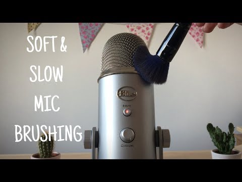 ASMR | Slow & Soft Mic Brushing (No Talking)