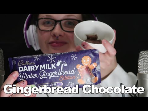 ASMR Cadbury GINGERBREAD Dairy Milk Chocolate [Eating Christmas]