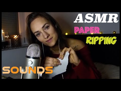 ASMR relax and fall asleep with PAPER RIPPING & TEARING SOUNDS