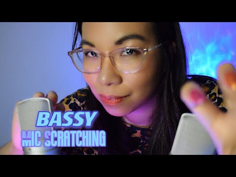 ASMR: BASSY Mic Scratching (NO COVER) 🎙️👂 [Binaural, No Talking]