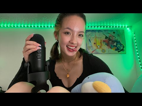 ASMR | MIC RUBBING and GRIPPING + personal attention, mouth sounds, and inaudible trigger words
