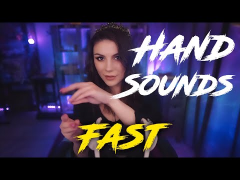 ASMR Fast and Aggressive Hand Sounds 💎 Finger Fluttering, No Talking, 3Dio