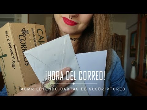 ASMR ¡Hora del correo! Cartas de suscriptores #1 En español / NADIRA ASMR