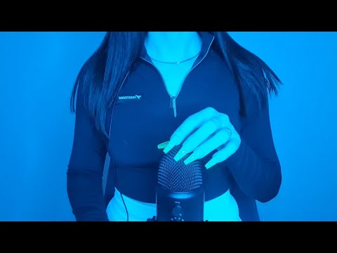 asmr | fast and semi aggressive BARE MIC SCRATCHING ONLY (no cover)