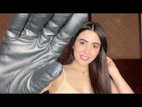 ASMR | Hand Movements / Sounds ( With Leather Gloves ) #asmr #handmovements #leather