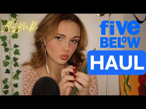 ASMR with Fun Triggers from Five Below! Haul!