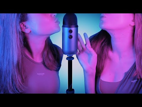 ASMR AGGRESSIVE TWINS KISSES * ONE HOUR * NO TALKING * 100% TINGLES AND RELAXATION