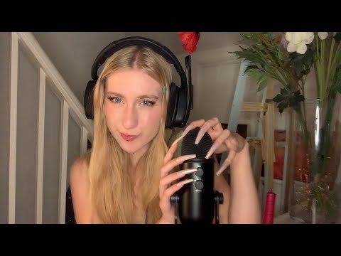 ASMR | super long nails✨tapping and mic scratching