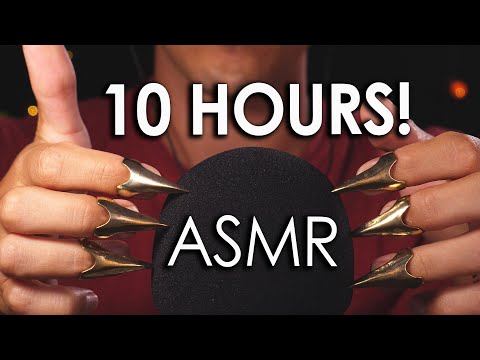 10 HOURS ASMR (No Talking) DEEP BRAIN SCRATCHING to FALL ASLEEP with METAL CLAWS
