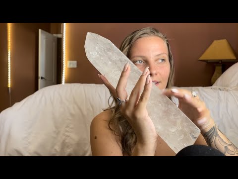 ASMR | Crystal Collection ( tapping, scratching, whispers, soft spoken )