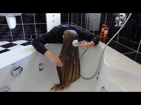 ASMR Washing My Hair | Hair Shampooing | Hair Wash Forward | No Talking