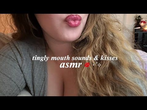 tingly mouth sounds & kissing ASMR ♡💋 (up close)