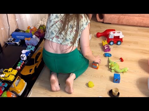 ASMR TV dusting and toys cleaning