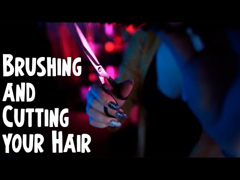 ASMR Super Close up Sounds of Brushing and Cutting your Hair 💎 No talking