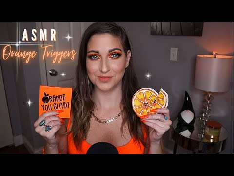ASMR | Orange Colored Triggers 🧡