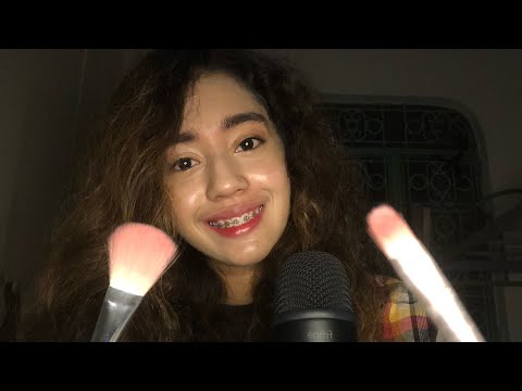 ASMR Face Brushing (Requested)