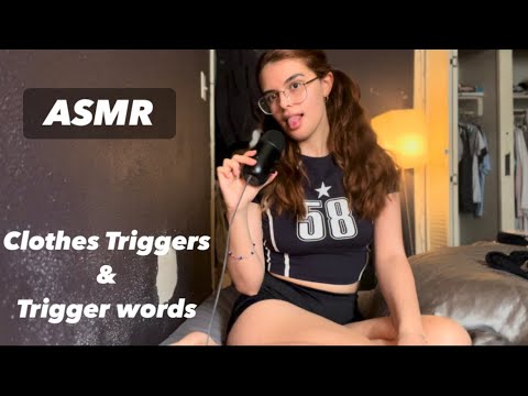 ASMR Assortment Triggers| Clothes Scratching, Mouth Sounds with Visual triggers