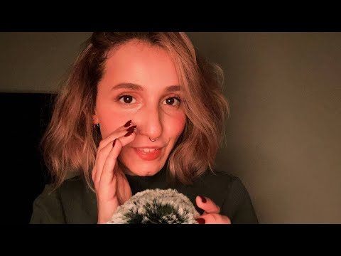 ASMR Fluffy Mic And Inaudible Whispering (very gentle)
