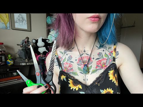 Asmr friend gives you a relaxing up close haircut
