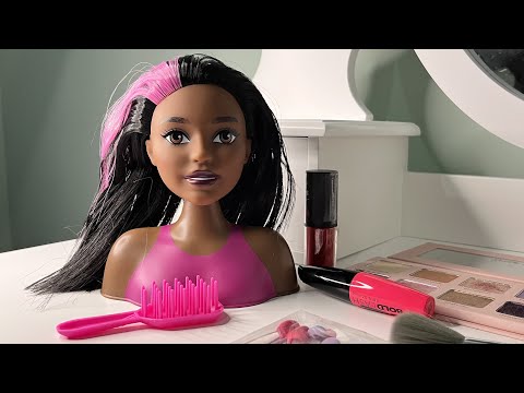 ASMR Makeup On Doll + Hair Brushing
