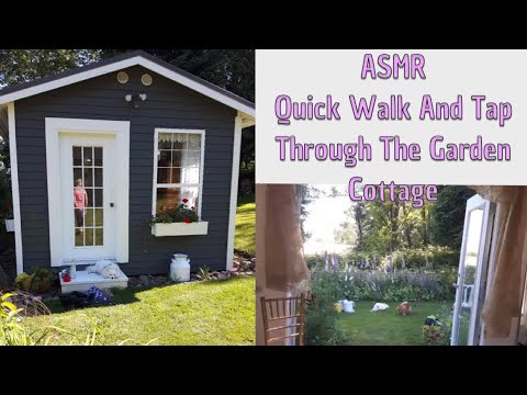 ASMR Quick Walk And Tap Through The Garden Cottage