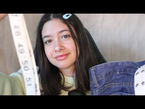 ASMR Full Body Measuring & Trying YesStyle Clothes