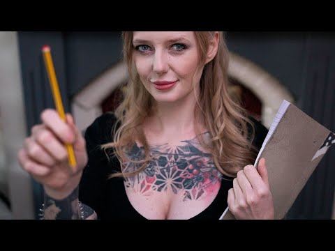 ASMR Creating My Perfect Lover - Soft Spoken Roleplay (drawing, measuring)