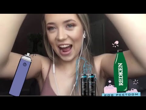 ASMR Washing and styling your hair💗 Visual Triggers with some good sounds!!