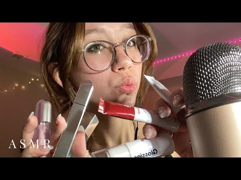 asmr | makeup tour! (lots of rambling and mouth sounds)