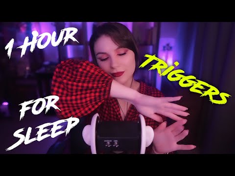 ASMR 1 Hour Triggers for Sleep 💎 Hand Sounds, Ear Tapping, Latex Gloves,  Haircut and more