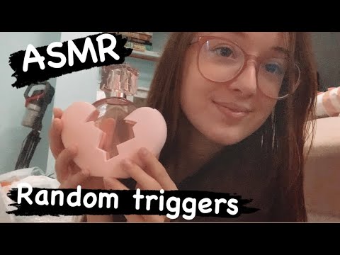 ASMR random Triggers! (Whispers, Tapping, Plastic Unboxing)💤😴