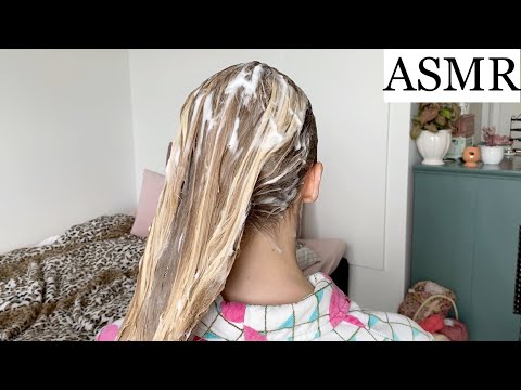 ASMR | HAIR WASH, HAIR BRUSHING & SPRAYING SOUNDS (hair play, no talking)