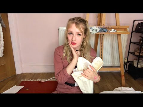 [ASMR] sew a tote bag with me ! 🧵👜~ fabric cutting, over explaining