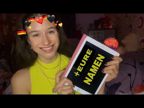 ASMR reading your German comments🇩🇪