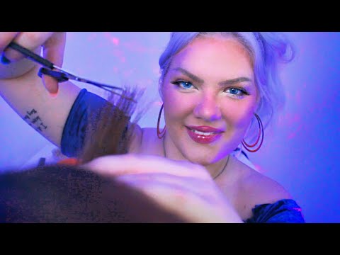 ASMR Realistic Hair Cut, Scalp Check, Shampoo, Styling | Sleep Fast | Personal Attention RP