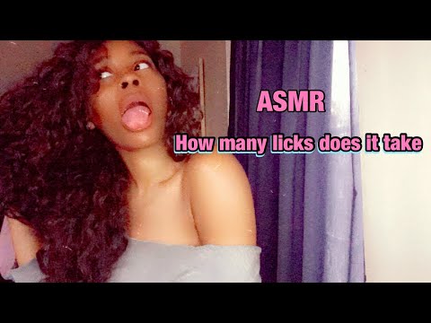 ASMR | How Many Licks Sucking On Three Tootsie Roll Pop W/Mouth Sounds 🍭