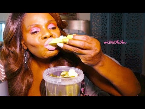 EAT WITH ME Pickle ASMR Eating Sounds | Garlic Spicy DILL PICKLES
