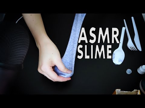 ASMR Making Slime for the First Time! (extremely sticky & slimey) | Chloë Jeanne ASMR