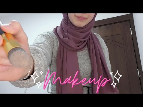 ASMR | DOING YOUR MAKEUP (brushing, whispering, hand movements, layered sounds)