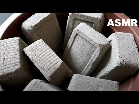 ASMR: 8 Blocks Cement+Sand Crumble | Rubbing | Palm Crushes #267