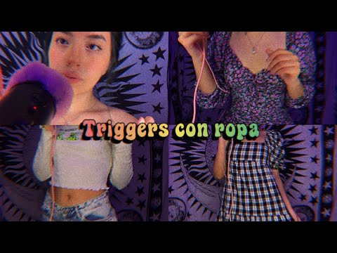 Triggers con ropa 👗 | Outfits cosquillosos | Andrea ASMR 🦋