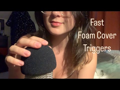 ASMR The tingliest foam cover mic swirling pumping scratching gripping 🎤