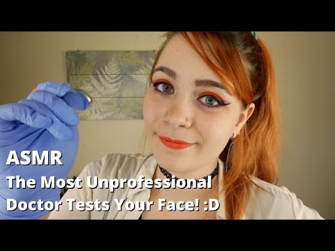 ASMR Most Unprofessional Doctor Tests Your Face! | Soft Spoken Medical RP