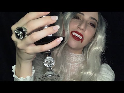 [ASMR] • Vampiress Returns to You • Personal Attention • Accent • Hypnotic Hand Movements • Feeding